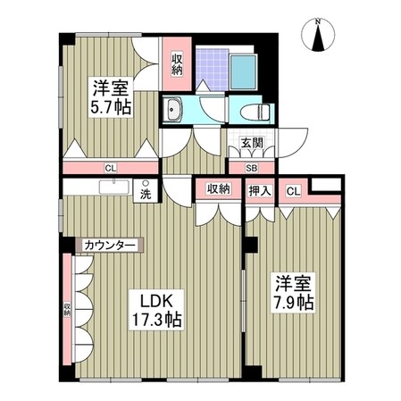 イイダコーポの物件間取画像